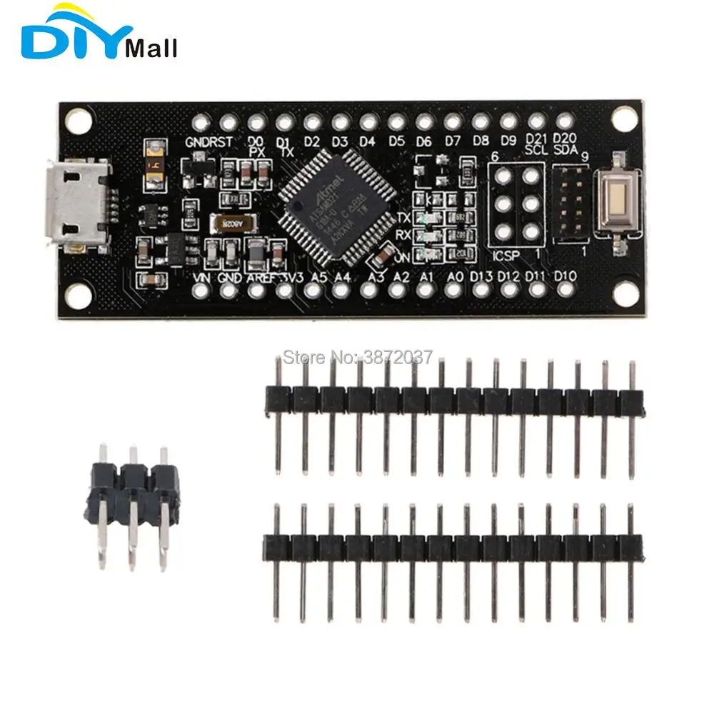 DIYmall SAMD21 M0-Mini 32-bit ARM Cortex M0 Core Compatible with Arduino Zero M0
DIYmall SAMD21 M0-Mini 32-bit ARM Cortex M0 Core Compatible with Arduino Zero M0