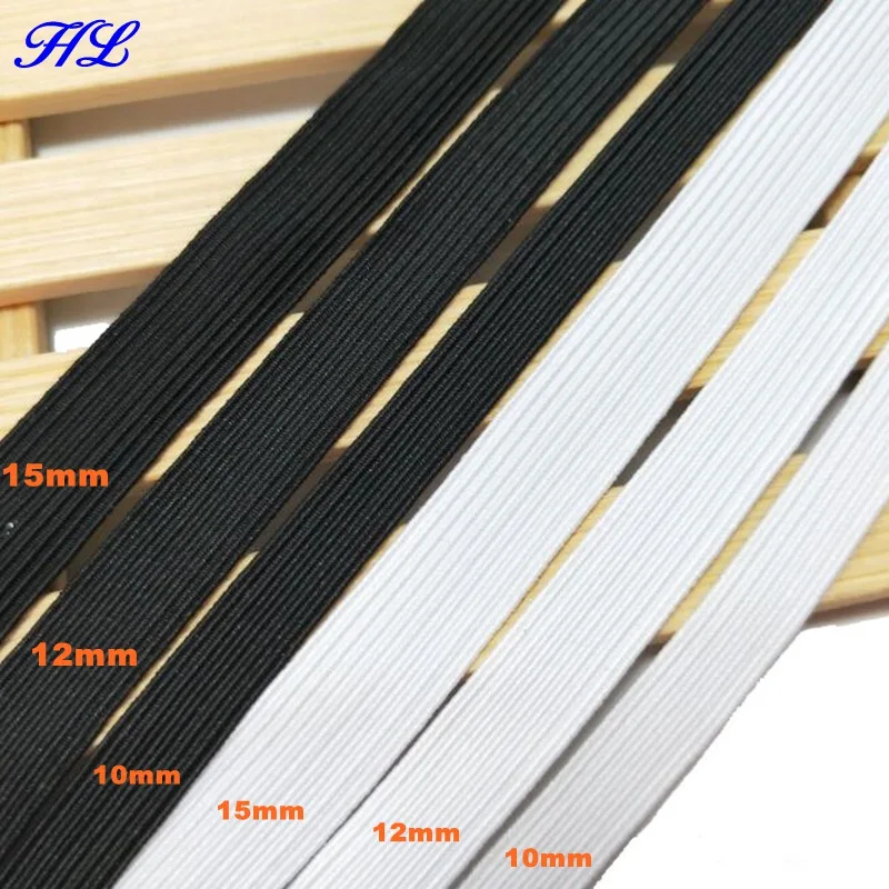 HL 5 meters 10/12/15MM 3 size white and black nylon elastic bands garment trousers sewing accessories DIY crafts A179
HL 5 meters 10/12/15MM 3 size white and black nylon elastic bands garment trousers sewing accessories DIY crafts A179