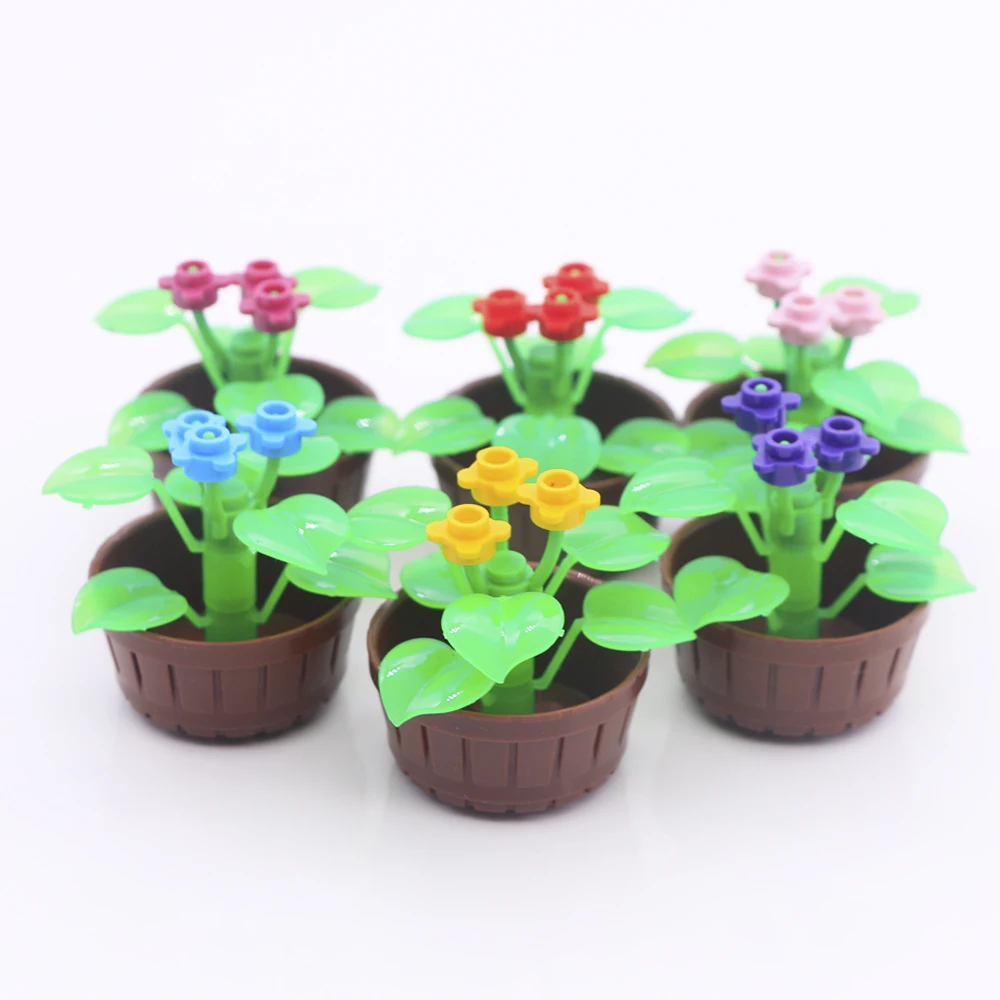 City Jungle Building Blocks Flower Tree Set Grass Garden Creator Camp Friends MOC Bricks Toys For Children Compatible LegoINGlys (1)