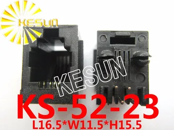 FREE SHIPPING 20PCS x RJ11 52-4P4C with Flange 180degree top-entry PCB Phone Modular Jack Female Telephone Socket LAN Connector
FREE SHIPPING 20PCS x RJ11 52-4P4C with Flange 180degree top-entry PCB Phone Modular Jack Female Telephone Socket LAN Connector