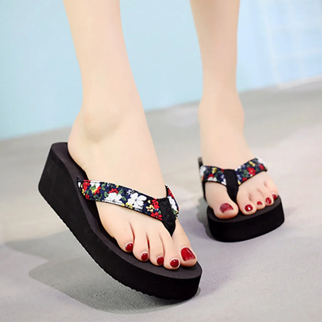 Women Ladies Fashion Summer small Flowers Bohemian Style Slippers Beach Sandals thick Platform bottom wedges with slippers
Women Ladies Fashion Summer small Flowers Bohemian Style Slippers Beach Sandals thick Platform bottom wedges with slippers
