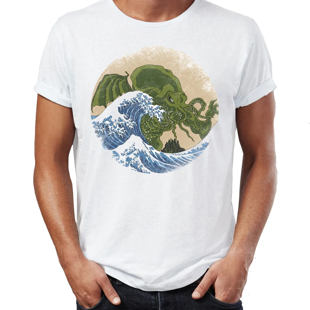 New Men's t-shirt The Great Wave Off R'lyeh Cthulhu Artsy Awesome Artwork Printed Tshirt Harajuku Streetwear Cool Tees Tops
New Men's t-shirt The Great Wave Off R'lyeh Cthulhu Artsy Awesome Artwork Printed Tshirt Harajuku Streetwear Cool Tees Tops