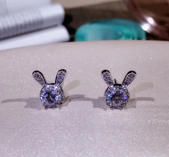 100% 925 Sterling Silver Easter Day Gift Cute Rabbit Small Stud Earrings for Women Wedding Engagement Gift Jewelry Bijoux
100% 925 Sterling Silver Easter Day Gift Cute Rabbit Small Stud Earrings for Women Wedding Engagement Gift Jewelry Bijoux