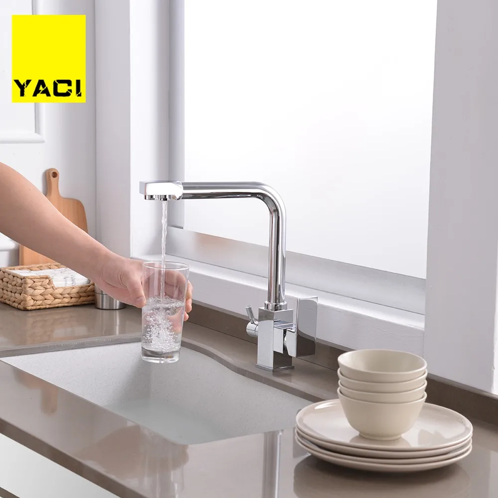YACI Kitchen Faucets Deck Mounted Mixer Tap 360 Degree Rotation with Water Purification Features Mixer Tap Crane For Kitchen
YACI Kitchen Faucets Deck Mounted Mixer Tap 360 Degree Rotation with Water Purification Features Mixer Tap Crane For Kitchen