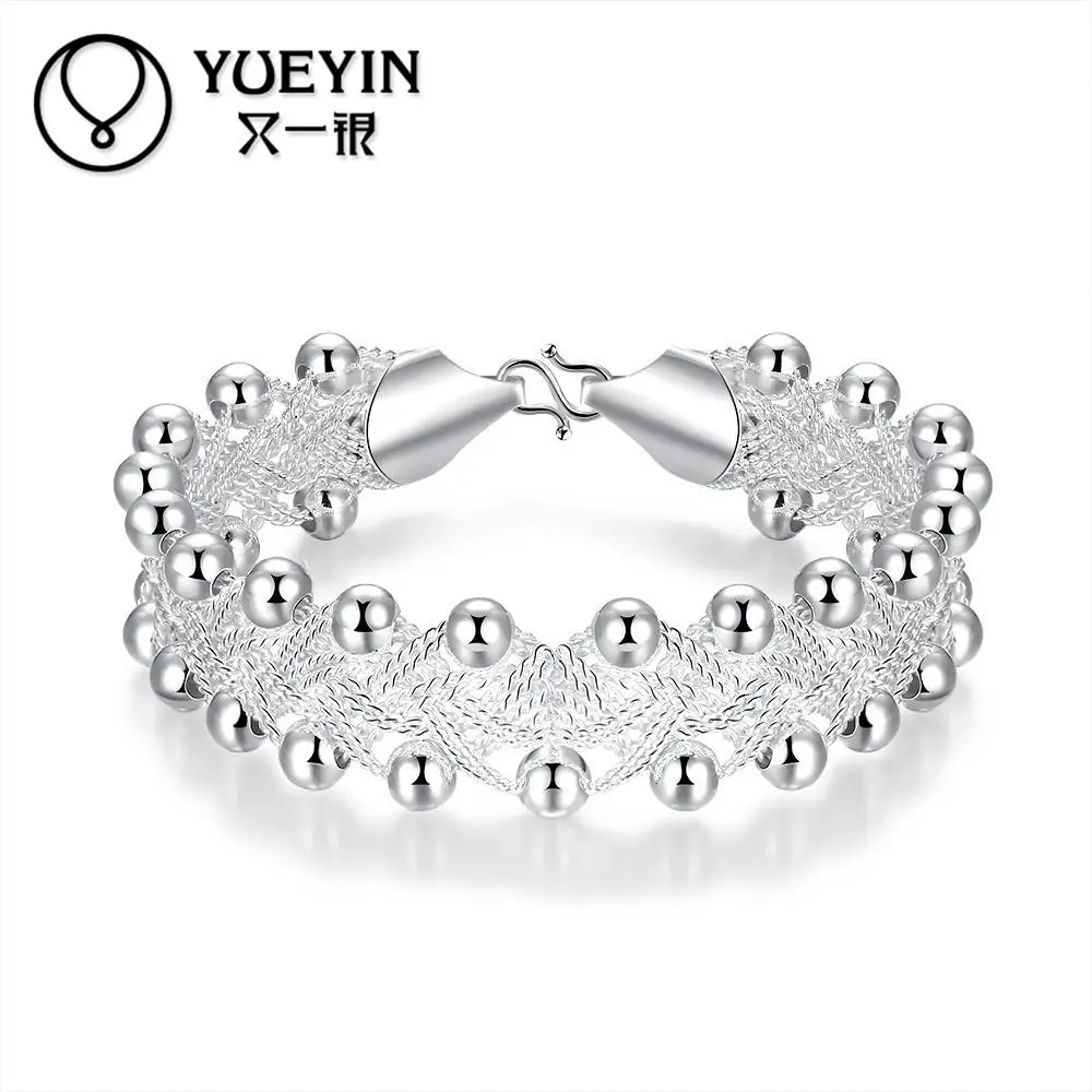 Fashion silver plated bracelet for women jewelry Multi layer ball connected together Braided shape bracelet wide chain jewelry
Fashion silver plated bracelet for women jewelry Multi layer ball connected together Braided shape bracelet wide chain jewelry