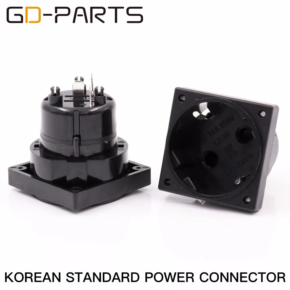 GD-PARTS Korean Standard AC Power Connector EU Power Socket Jack Power Cord Inlet AC 250V 16A CCC CE TUV KC
GD-PARTS Korean Standard AC Power Connector EU Power Socket Jack Power Cord Inlet AC 250V 16A CCC CE TUV KC