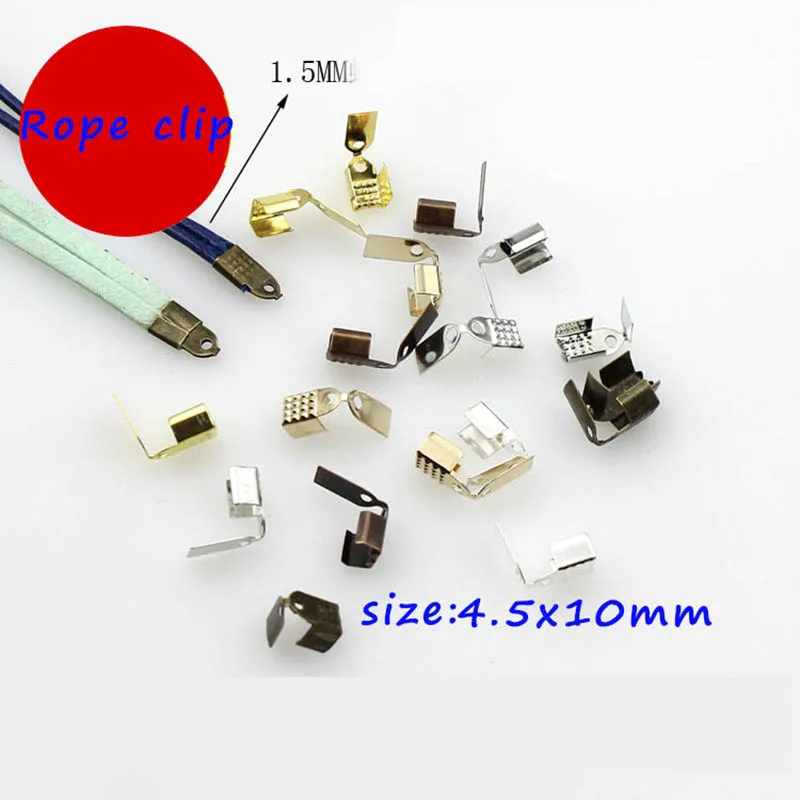 100pcs Gold Silver Cord Crimp 4mm Fastener Clasps for Diy Jewelry Making End ClipConnector fitting Rope Beacelet Closure Finding
100pcs Gold Silver Cord Crimp 4mm Fastener Clasps for Diy Jewelry Making End ClipConnector fitting Rope Beacelet Closure Finding