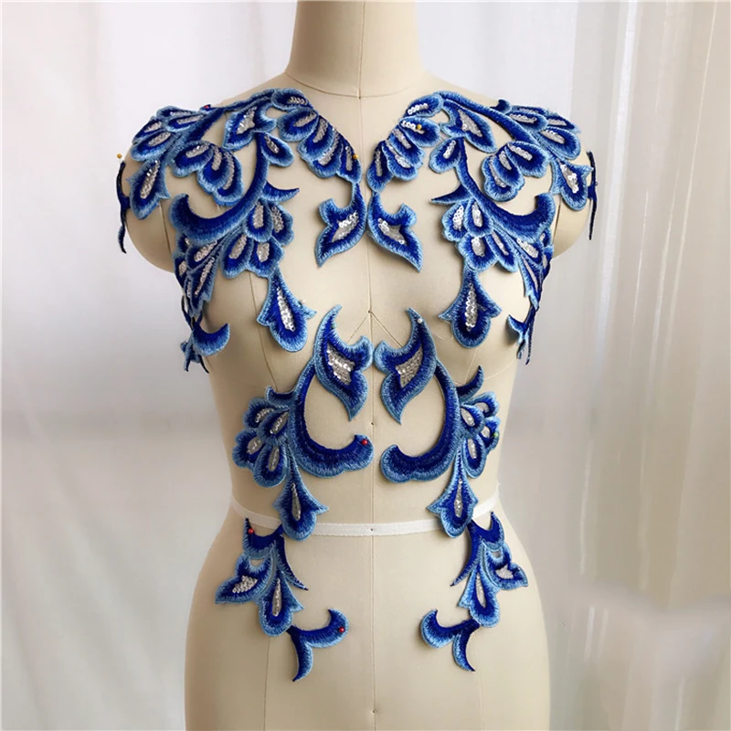 4Pcs Embroidered Sequined Lace Applique Sequins Patch DIY Lace Fabric Trim Clothing Crafts Accessories Free Shipping
4Pcs Embroidered Sequined Lace Applique Sequins Patch DIY Lace Fabric Trim Clothing Crafts Accessories Free Shipping