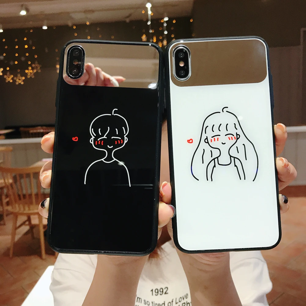 Fashion Stick figure lines, boys & girls Mirror Glass back Cases For iPhone 6 6S 7 8 Plus X XS XR Max
Fashion Stick figure lines, boys & girls Mirror Glass back Cases For iPhone 6 6S 7 8 Plus X XS XR Max