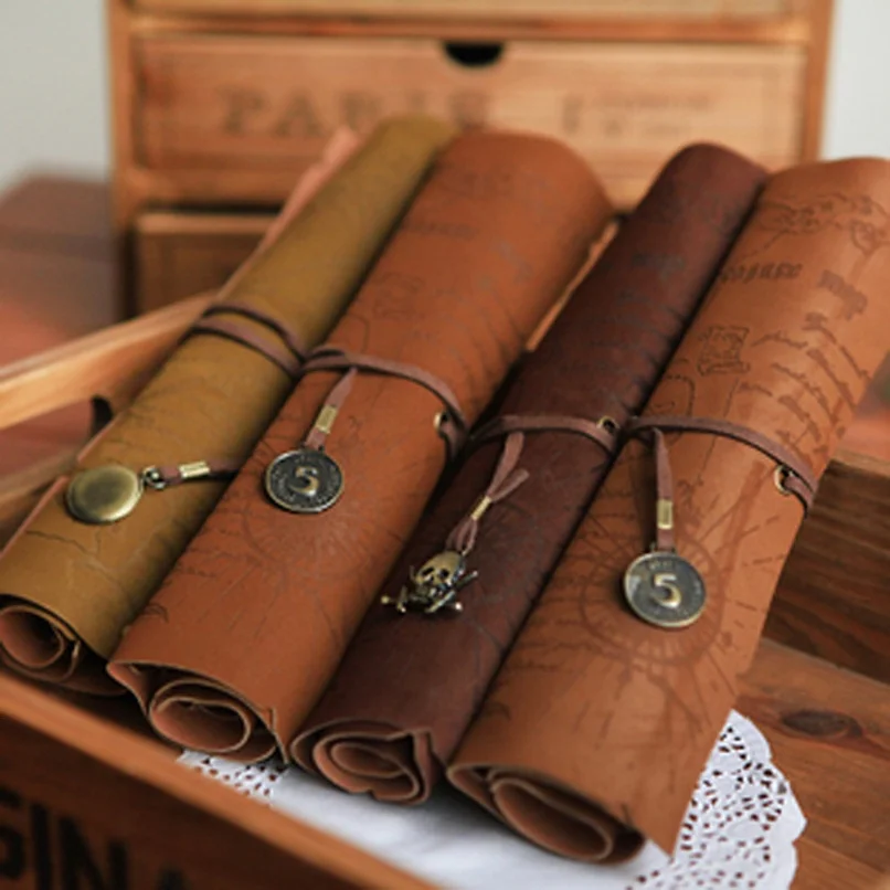 Vintage Pirate Roll Up PU Leather Pen Pencil Bag Case Treasure Map Kid Party Gift Favor Make up Cosmetic Bag
Vintage Pirate Roll Up PU Leather Pen Pencil Bag Case Treasure Map Kid Party Gift Favor Make up Cosmetic Bag