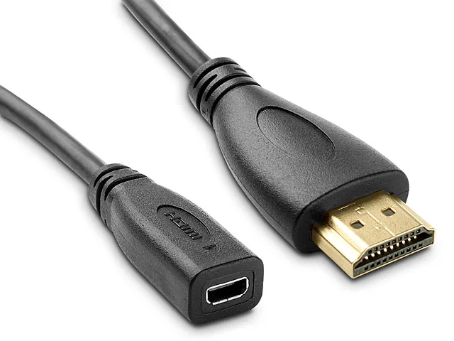 CY Micro HDMI Socket Female to HDMI Male Cable Adapter for Tablet & Cell Phone 20cm
CY Micro HDMI Socket Female to HDMI Male Cable Adapter for Tablet & Cell Phone 20cm