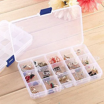 10/15 Grids Slots Plastic Storage Organizer Compartment Adjustable Jewelry Necklace Transparent Pill Box Case Nail Art Holder
10/15 Grids Slots Plastic Storage Organizer Compartment Adjustable Jewelry Necklace Transparent Pill Box Case Nail Art Holder