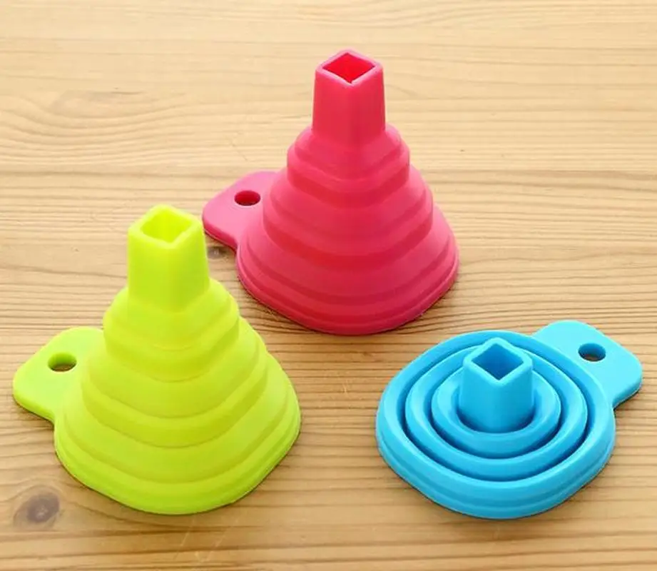 Silicone Gel Foldable Collapsible Style 1 Pcs Mini Funnel Hopper Kitchen Cooking Tools
Silicone Gel Foldable Collapsible Style 1 Pcs Mini Funnel Hopper Kitchen Cooking Tools