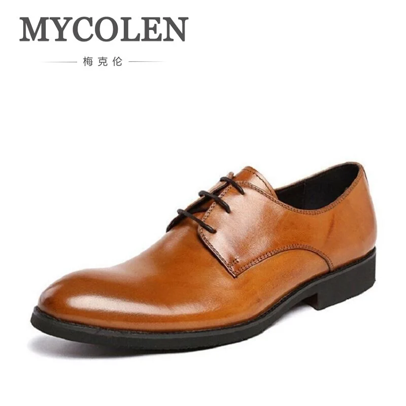 MYCOLEN 2019 New Genuine Leather Derby Shoes Comfortable Men Shoes Black Office Party Formal Dress Shoes Sapatenis Masculino
MYCOLEN 2019 New Genuine Leather Derby Shoes Comfortable Men Shoes Black Office Party Formal Dress Shoes Sapatenis Masculino