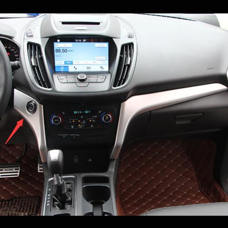 ABS Chrome для Ford Escape Kuga 2017 2018 аксессуары Стайлинг автомобиля Передняя средняя консоль полоса крышка отделка
ABS Chrome для Ford Escape Kuga 2017 2018 аксессуары Стайлинг автомобиля Передняя средняя консоль полоса крышка отделка