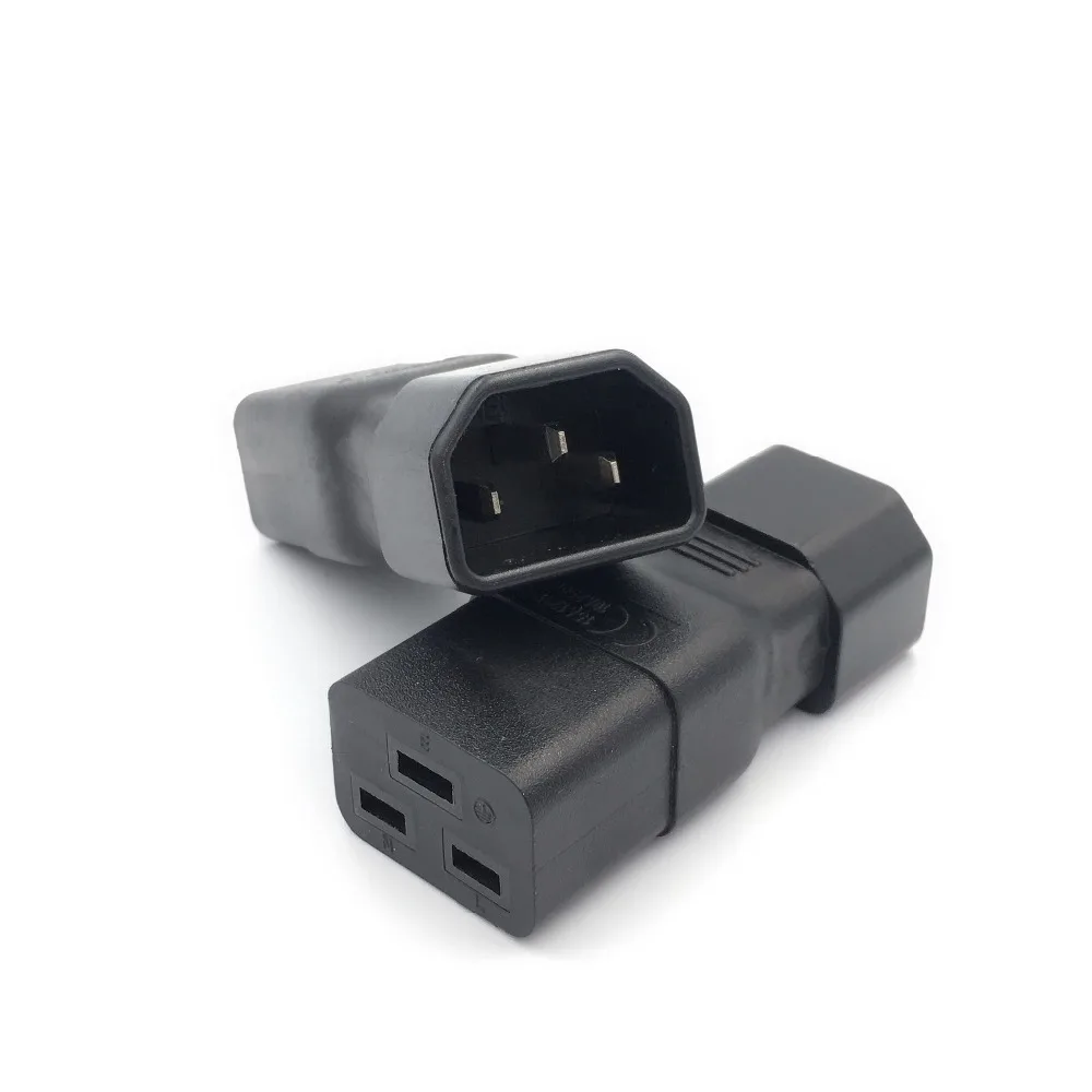 Standart IEC320 C14 male to C19 female UPS PDU APC Server power Extension adaptor plug convert socket Black Copper NEW
Standart IEC320 C14 male to C19 female UPS PDU APC Server power Extension adaptor plug convert socket Black Copper NEW