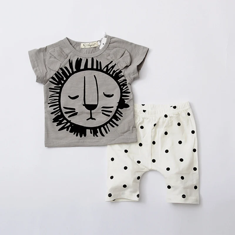 Baby Sets Summer Cartoons Suit Short Sleeved Shorts Casual Infant Fashion Clothes Suit T-shirt+Pant Suit LZ022
Baby Sets Summer Cartoons Suit Short Sleeved Shorts Casual Infant Fashion Clothes Suit T-shirt+Pant Suit LZ022