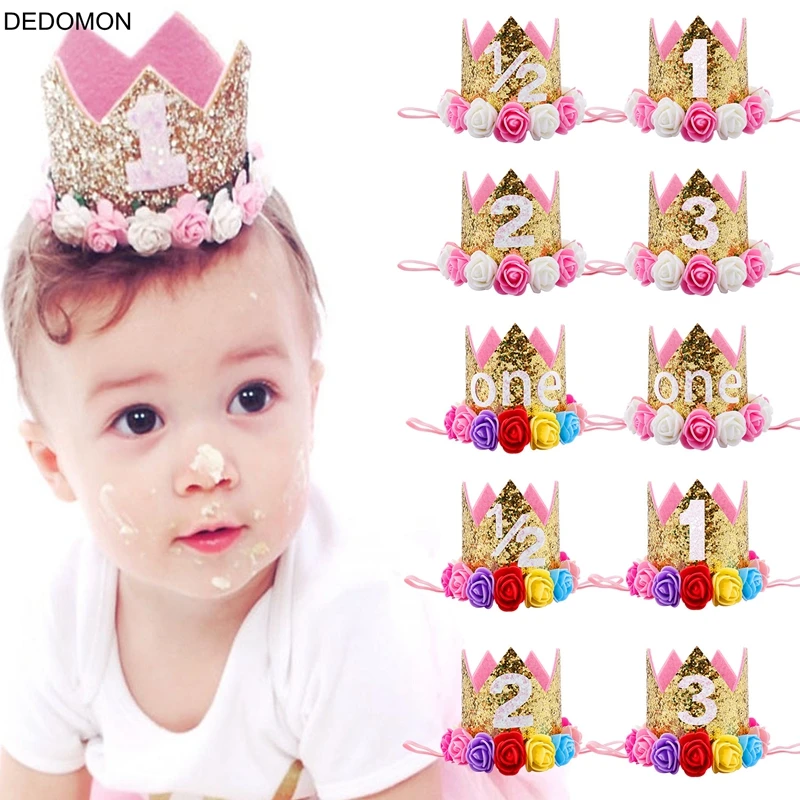 Baby Girl First Birthday Decor Flower Party Cap Crown Headband 1 2 3 Year Number Priness Style Birthday Hat Baby Hair Accessory
Baby Girl First Birthday Decor Flower Party Cap Crown Headband 1 2 3 Year Number Priness Style Birthday Hat Baby Hair Accessory