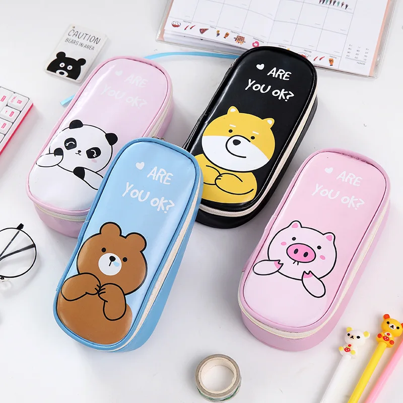 Cute Black Dog Bear Pencil Case for Girl School Supply Korean Kawaii Stationery Big Multifunction Pencil Box Bag Pencilcase Gift
Cute Black Dog Bear Pencil Case for Girl School Supply Korean Kawaii Stationery Big Multifunction Pencil Box Bag Pencilcase Gift