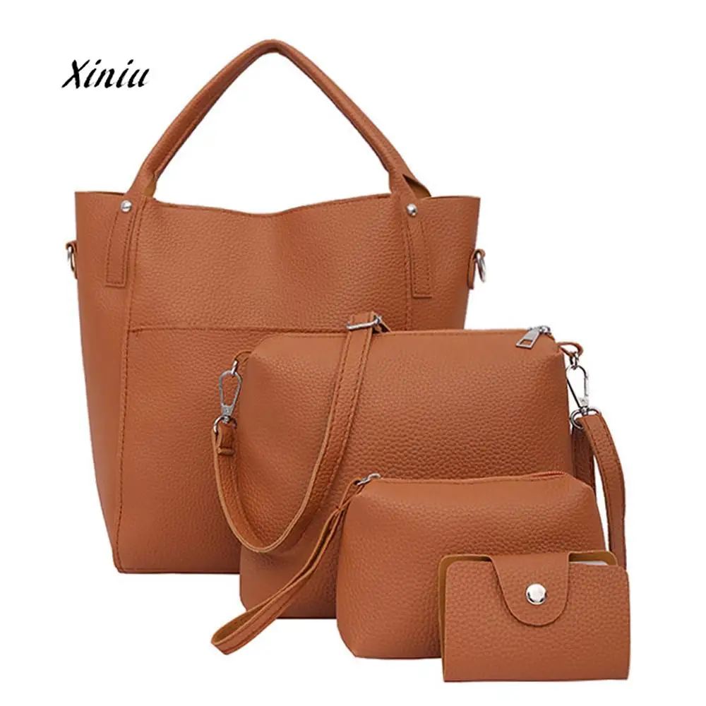 Women Fashion Four Set Handbag Shoulder Bags Four Pieces Tote Bag Crossbody Wallet Bags For Women 2018 Bolsa Feminina Bolsas
Women Fashion Four Set Handbag Shoulder Bags Four Pieces Tote Bag Crossbody Wallet Bags For Women 2018 Bolsa Feminina Bolsas