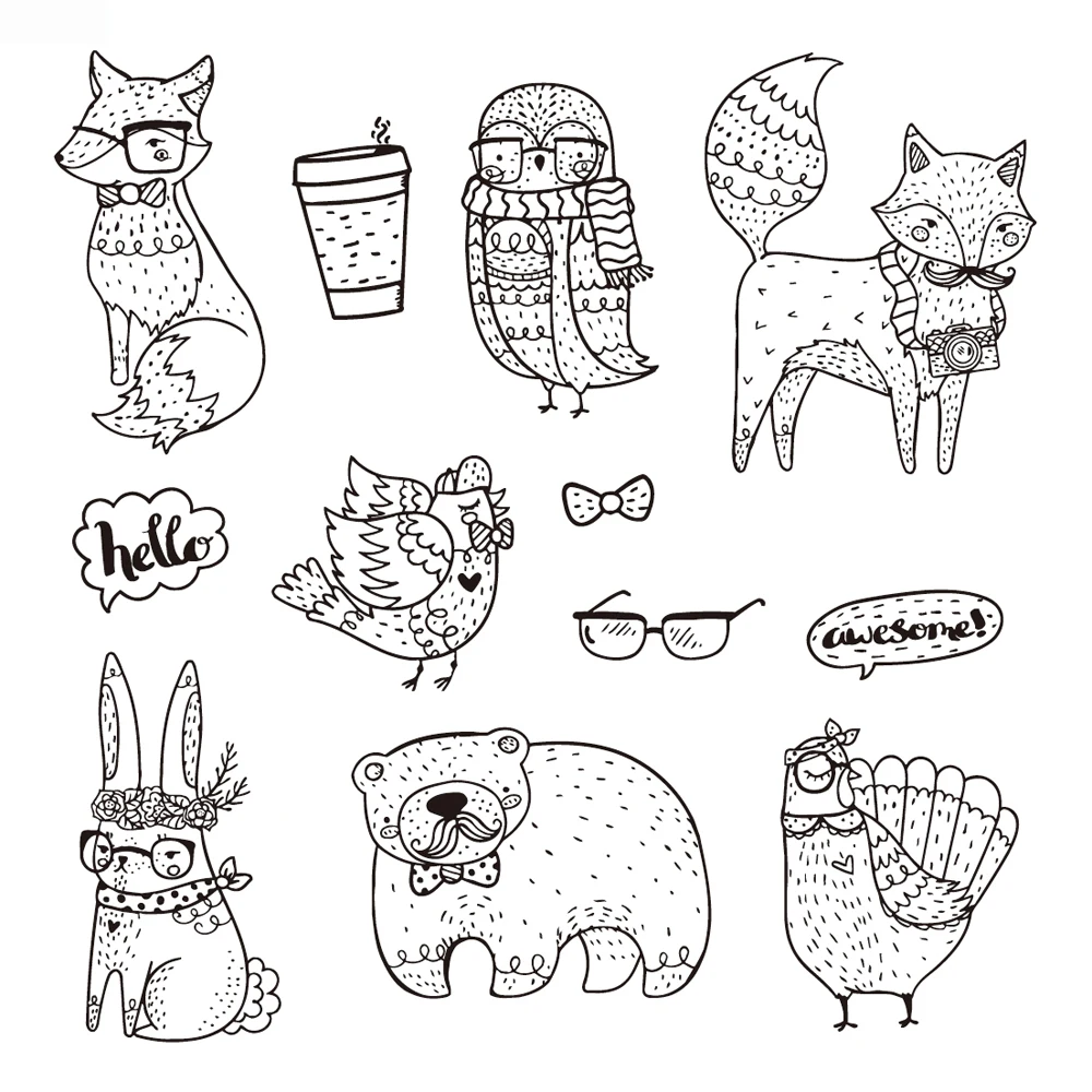 animal Transparent Clear Silicone Stamp/Seal for DIY scrapbooking/photo album Decorative clear stamp
animal Transparent Clear Silicone Stamp/Seal for DIY scrapbooking/photo album Decorative clear stamp