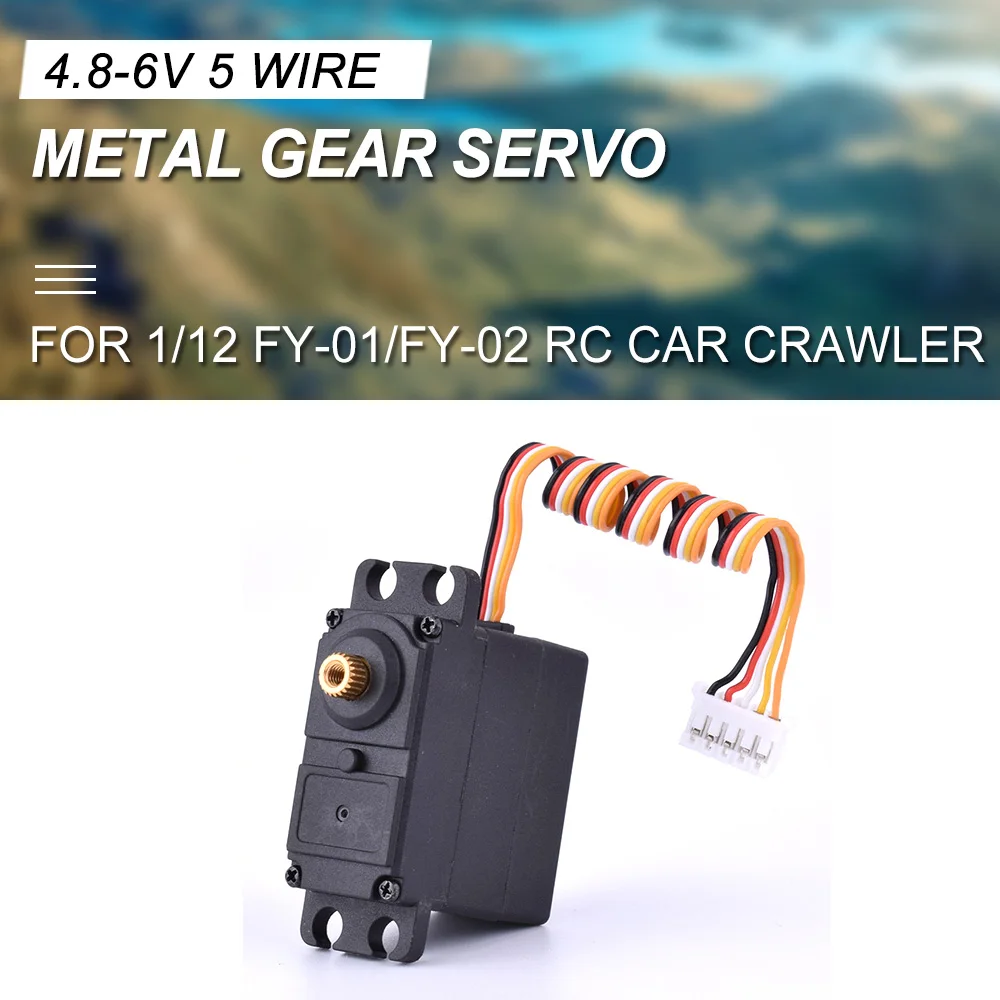 20g Servo 5pin Plastic/Metal Gear 4.8-6V for 1/12 Feiyue FY-01 FY-02 FY-03 RC Car Crawler Truck Steering Part
20g Servo 5pin Plastic/Metal Gear 4.8-6V for 1/12 Feiyue FY-01 FY-02 FY-03 RC Car Crawler Truck Steering Part
