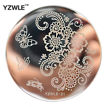 1 Sheet Stamping Nail Art Image Plate, 5.6cm Stainless Steel Template Polish Manicure Stencil Tools (YZWLE-21)
1 Sheet Stamping Nail Art Image Plate, 5.6cm Stainless Steel Template Polish Manicure Stencil Tools (YZWLE-21)