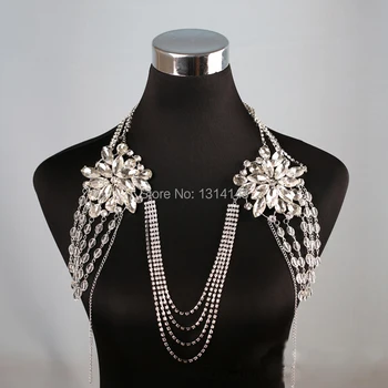 New Promotion Limited Romantic Collar Fashion Women's Long Crystal Necklace Chain Bridal Shoulder Strap Wedding Bride Jewelry
New Promotion Limited Romantic Collar Fashion Women's Long Crystal Necklace Chain Bridal Shoulder Strap Wedding Bride Jewelry