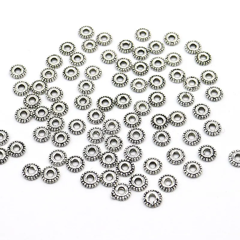6mm 200 Pcs/lot Vintage Tibetan Silver Spacer Beads Gold Wheel pattern Bead for Bracelet Jewelry Making (Lead and Nickel Free)
6mm 200 Pcs/lot Vintage Tibetan Silver Spacer Beads Gold Wheel pattern Bead for Bracelet Jewelry Making (Lead and Nickel Free)
