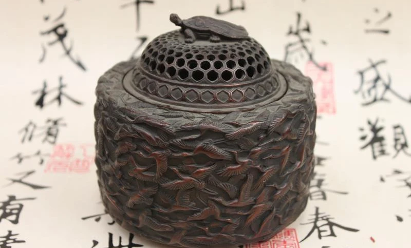 Chinese fengshui Bronze Tortoise Turtle Group Crane Royal Incense Burner Censer a 0518
Chinese fengshui Bronze Tortoise Turtle Group Crane Royal Incense Burner Censer a 0518