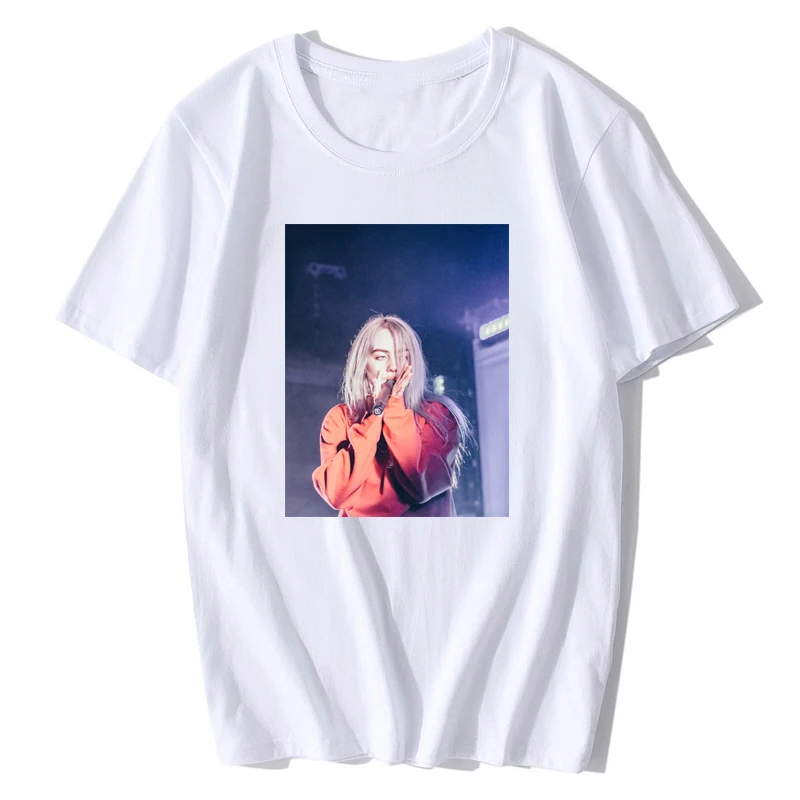 Billie Eilish Streetwear T Shirt Mens T-shirt 100% Cotton Soft Tshirt Homme Fashion Singer Harajuku Shirt Men/women Poleras 2019
Billie Eilish Streetwear T Shirt Mens T-shirt 100% Cotton Soft Tshirt Homme Fashion Singer Harajuku Shirt Men/women Poleras 2019