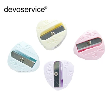 4Pcs Mini Bear Feet Pencil Sharpener Double Orifice Piece Double Pole Shape Cutter Knife Promotional Originality Stationery