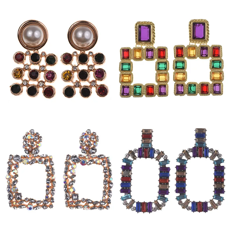 PPG&PGG 2019 New Za Jewelry Colorful Crystal Statement Geometric Square Earrings For Women Simulate Pearls Rhinestones Earings
PPG&PGG 2019 New Za Jewelry Colorful Crystal Statement Geometric Square Earrings For Women Simulate Pearls Rhinestones Earings