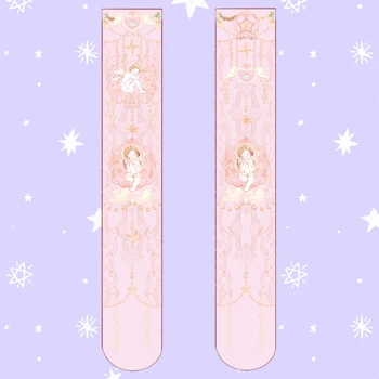 Sweet Angel Printing Women's Lolita Over-knee Stockings Velvet Thigh High Long Stockings Princess Cosplay Good Quality Summer
Sweet Angel Printing Women's Lolita Over-knee Stockings Velvet Thigh High Long Stockings Princess Cosplay Good Quality Summer