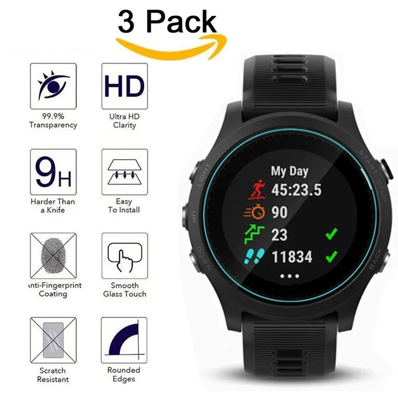 Newest 3Packs/Lot Tempered Glass Ultra-thin 0.3mm 2.5D 9H Clear Film Premium Screen Protector For Garmin 935
Newest 3Packs/Lot Tempered Glass Ultra-thin 0.3mm 2.5D 9H Clear Film Premium Screen Protector For Garmin 935
