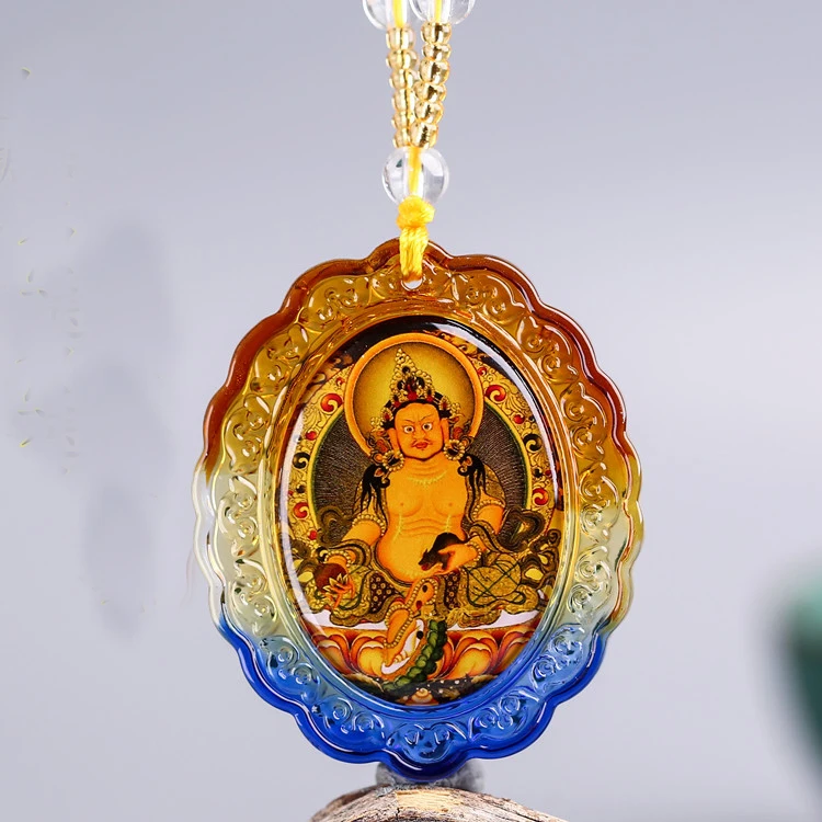Greco-Buddhist pocket travel efficacious Mascot Auspicious Yellow Jambhala fortune god Buddha Crystal Pendant Buddhist Amulet
Greco-Buddhist pocket travel efficacious Mascot Auspicious Yellow Jambhala fortune god Buddha Crystal Pendant Buddhist Amulet