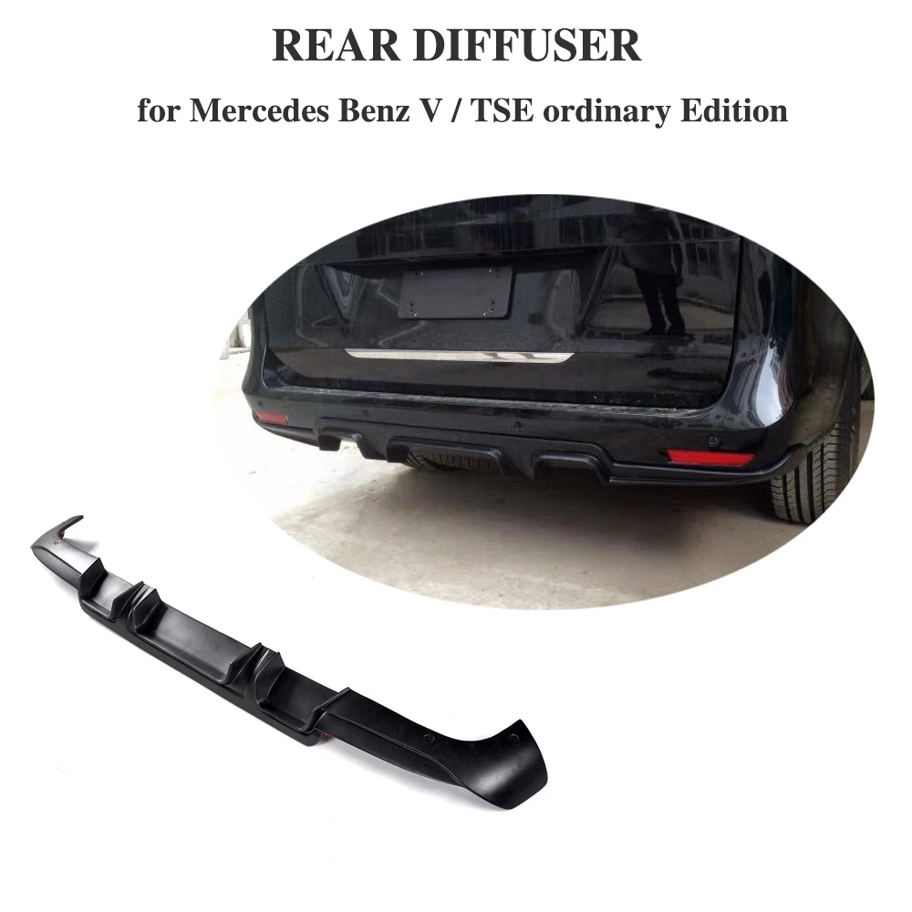 Blck PU Rear Diffuser Lip Spoiler Bumper Guard for Mercedes Benz V Class Vito Ordinary Edition Mini Passenger Van 4 Door 16-18
Blck PU Rear Diffuser Lip Spoiler Bumper Guard for Mercedes Benz V Class Vito Ordinary Edition Mini Passenger Van 4 Door 16-18