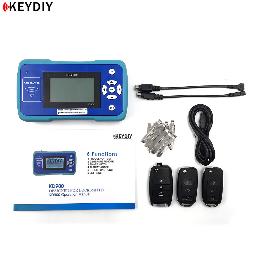 KEYDIY KD900 Remote Maker the Best Tool for Remote Control World One Button Smart Online Update with Unlimited Token
KEYDIY KD900 Remote Maker the Best Tool for Remote Control World One Button Smart Online Update with Unlimited Token
