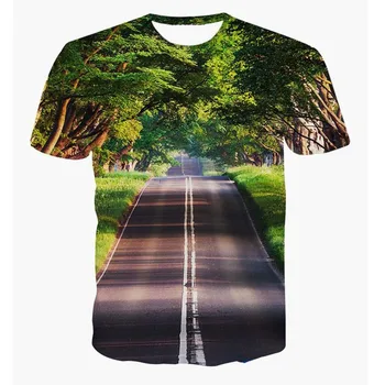 T shirt Nice Scenery T-shirt for men/women 3d tshirt print green trees and clean road casual tops tees t shirt free shipping
T shirt Nice Scenery T-shirt for men/women 3d tshirt print green trees and clean road casual tops tees t shirt free shipping