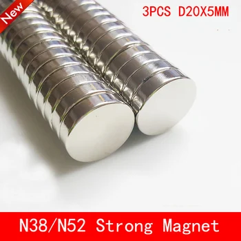 3pcs 20*5 Strong Disc Magnets Dia 20mm x 5mm N50 N52 Rare Earth Neodymium Magnet 20mm*5mm
3pcs 20*5 Strong Disc Magnets Dia 20mm x 5mm N50 N52 Rare Earth Neodymium Magnet 20mm*5mm