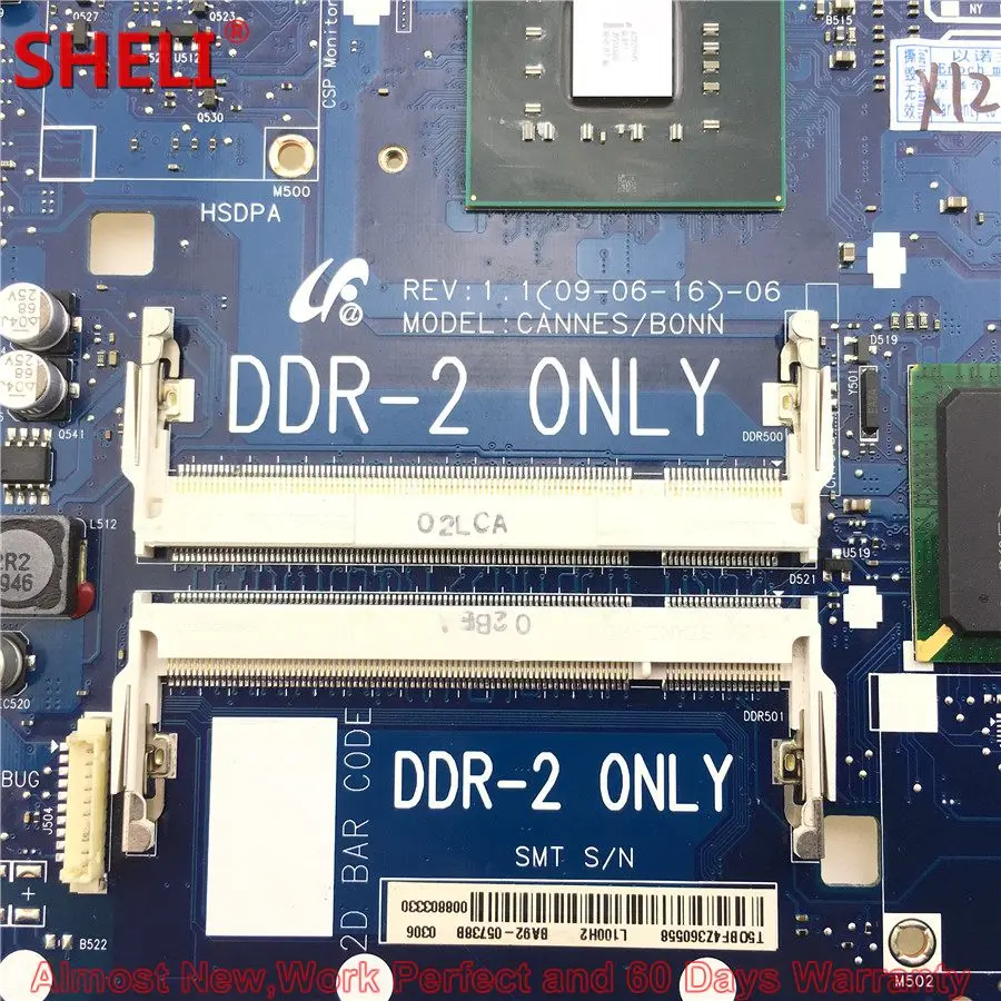 BA92-05738A BA92-05738B Laptop Motherboard For Samsung NP-R522 R522 CANNESBONN BA41-01061A PM45 3