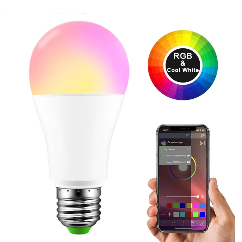 Smart E27 RGB Bluetooth Speaker LED Bulb Light 15W Music Playing Dimmable Wireless Led Lamp WIFI Bulb RGBW Magic Bluetooth bulbs
Smart E27 RGB Bluetooth Speaker LED Bulb Light 15W Music Playing Dimmable Wireless Led Lamp WIFI Bulb RGBW Magic Bluetooth bulbs