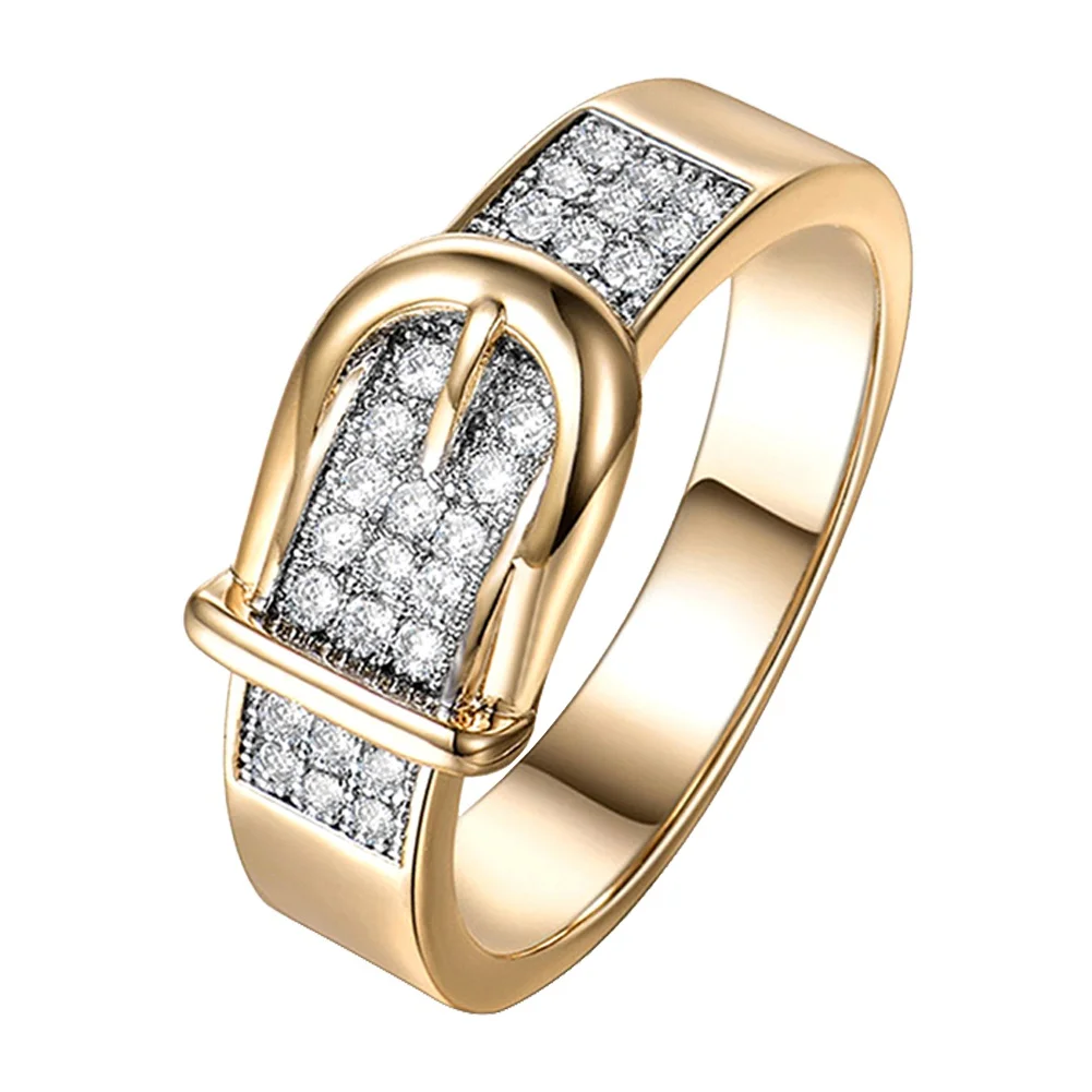 1PC Luxury Personality Dazzling Micro-inlaid Belt-shaped Rings For Women Men anillos anel
1PC Luxury Personality Dazzling Micro-inlaid Belt-shaped Rings For Women Men anillos anel