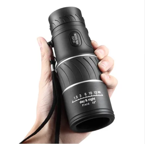 Dual focus zoom monocular telescope,16x52 HD green film day and night portable telescope
Dual focus zoom monocular telescope,16x52 HD green film day and night portable telescope