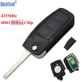 OkeyTech 3 Button 433MHz 4D63 80BITS Chip Keyless Entry Fob Car Remote Key for Ford Mondeo Focus Fiesta C Max S Max Galaxy HU101
OkeyTech 3 Button 433MHz 4D63 80BITS Chip Keyless Entry Fob Car Remote Key for Ford Mondeo Focus Fiesta C Max S Max Galaxy HU101
