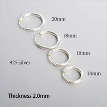 925 Sterling Silver Bold Hoop Earrings For Women Men Thicker Than Normal Round Circle Earrings Hoops Ear Rings Earings Jewelry 925 Sterling Silver Bold Hoop Earrings For Women Men Thicker Than Normal Round Circle Earrings Hoops Ear Rings Earings Jewelry