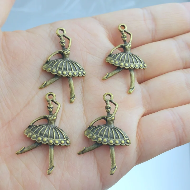 10 pieces / lot 24x37mm Ballerina girl Alloy Lovely Findings charm pendants Antiqued bronze Necklace Bracelet accessories
10 pieces / lot 24x37mm Ballerina girl Alloy Lovely Findings charm pendants Antiqued bronze Necklace Bracelet accessories