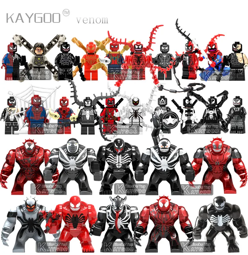 Single Marvel Anti Venom Carnage Deadpool Edward Brock Hulk Legoingly Figure models Building Blocks Toys for Children
Single Marvel Anti Venom Carnage Deadpool Edward Brock Hulk Legoingly Figure models Building Blocks Toys for Children