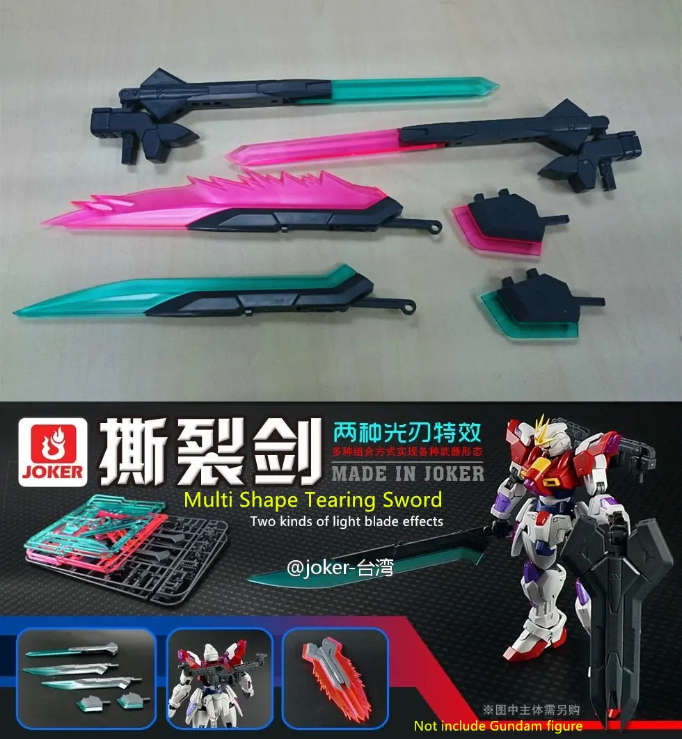 JOKER Heavy Weapon Multi Shape Tearing Sword for Bandai 1/144 RG HG Gundam model
JOKER Heavy Weapon Multi Shape Tearing Sword for Bandai 1/144 RG HG Gundam model