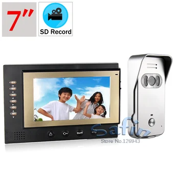 auto record video door phone 7inch video record monitor 700tvl color camera doorphone intercom system two way talk door bell
auto record video door phone 7inch video record monitor 700tvl color camera doorphone intercom system two way talk door bell